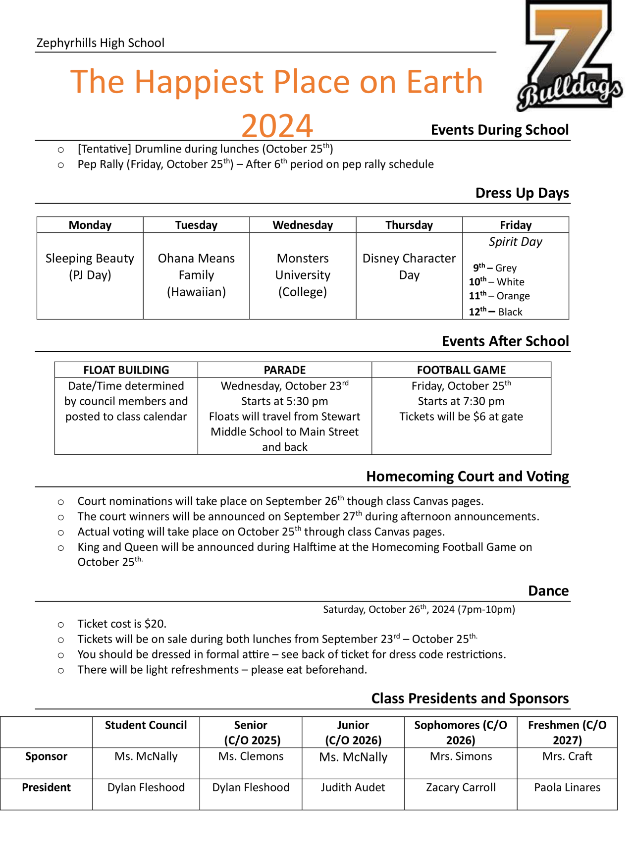 2024 Zephyrhills High School